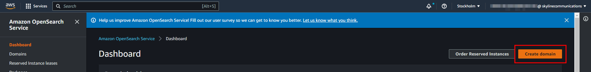 Create Domain