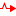 Red upward outlier icon