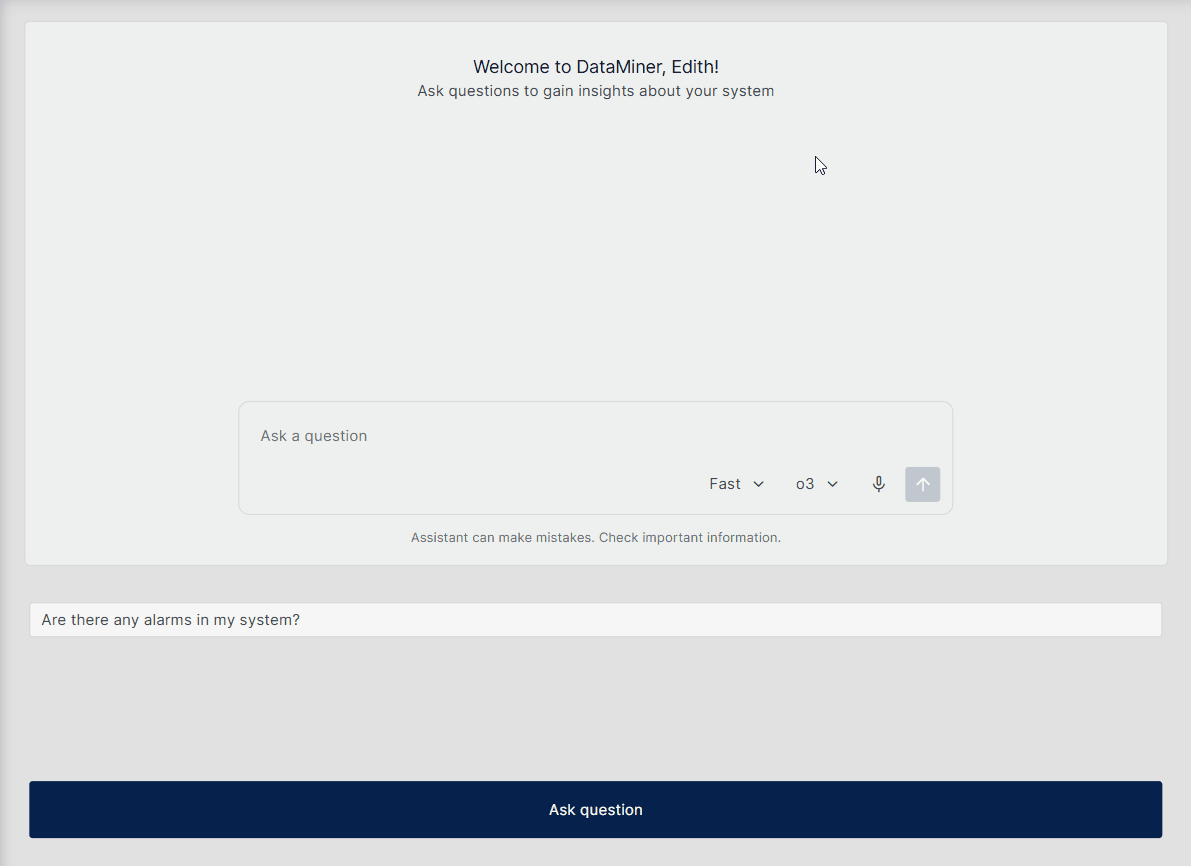 Assistant chat starting a new conversation from a button using text input value