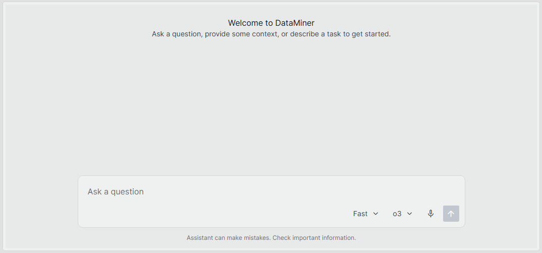 Assistant chat component displayed in a DataMiner low-code app