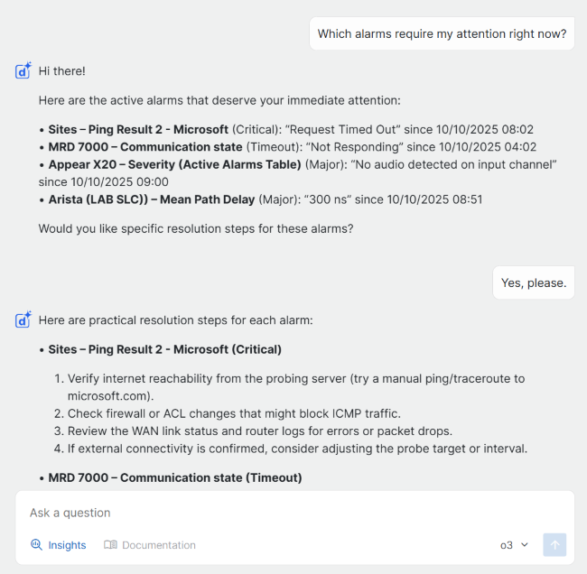 Insights tab