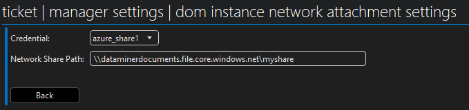 DOM Editor: network attachment settings window