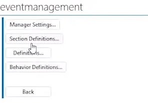 Dom Editor Section Definitions