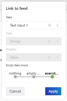 "Link to feed" configuration in DataMiner 10.4.1