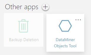 DataMiner Objects Tool