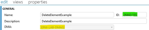 Element editor