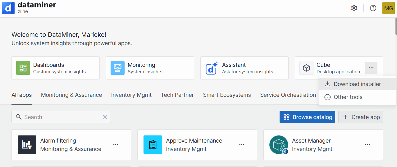 Download Cube installer