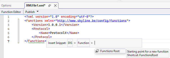 DIS Function Root Snippet