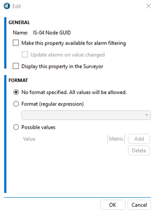 Configuration of element property IS-04 Node GUID