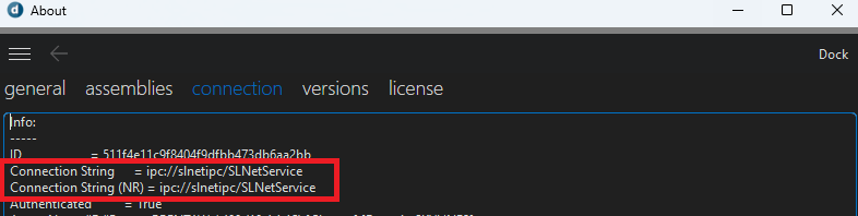 Connection string