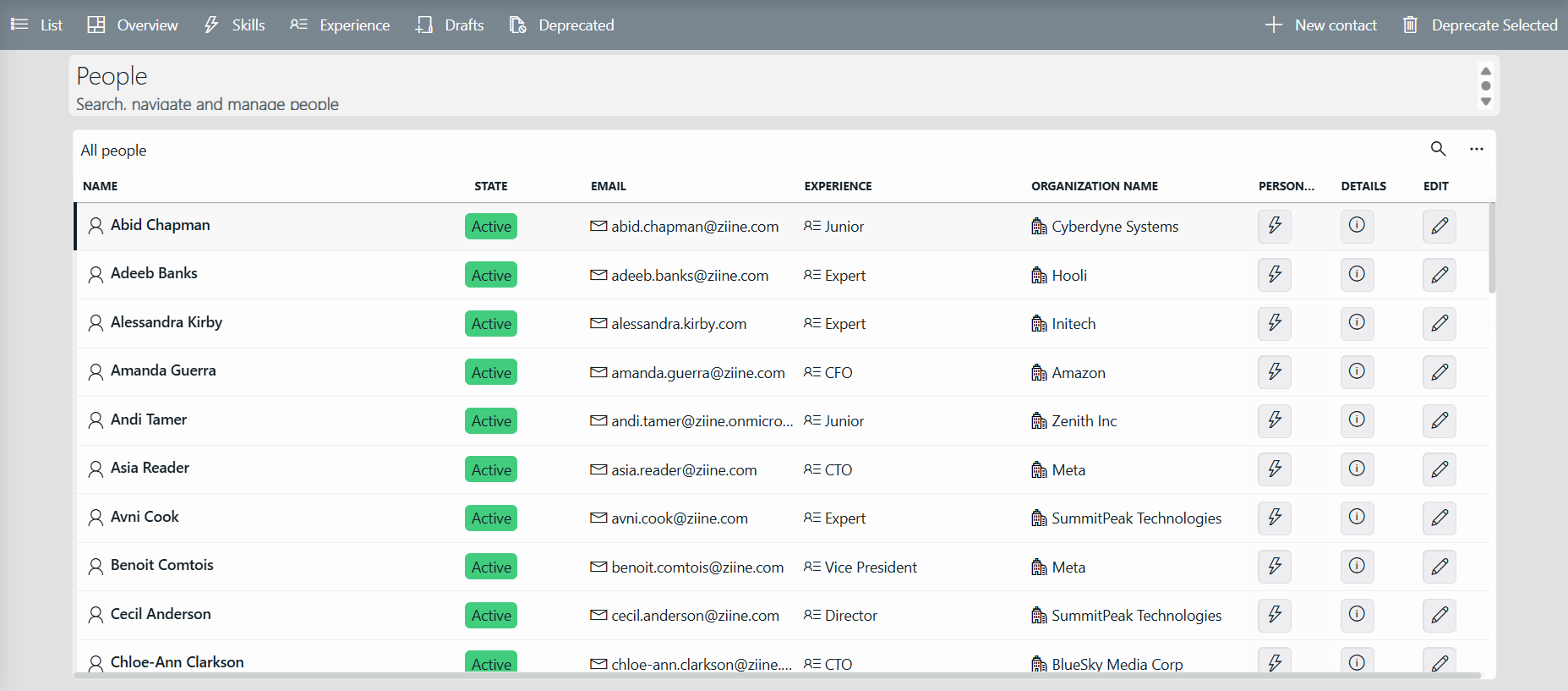 An example of the Low-Code Apps details pane