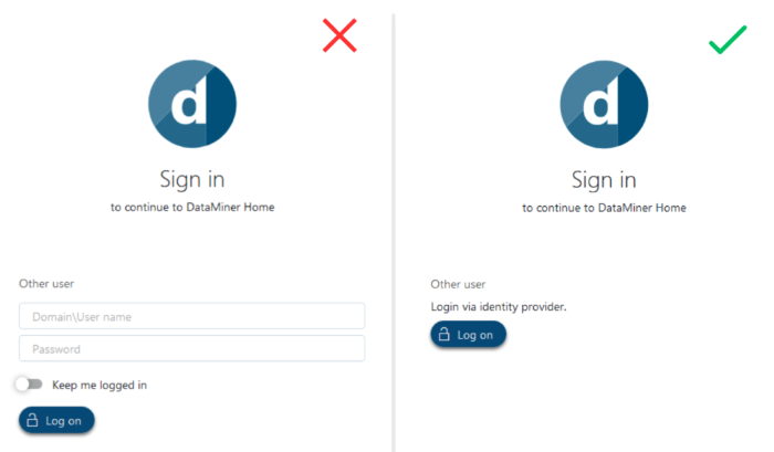 Logging in via identity provider
