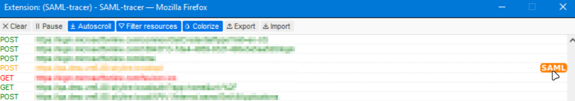 SAML-tracer