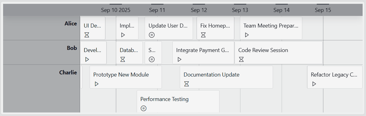 Selecting a time range