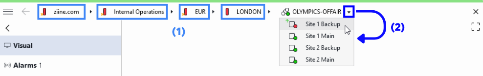 Service card header