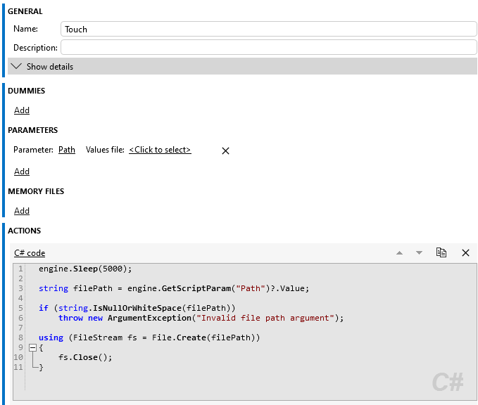 Simulate network scan script