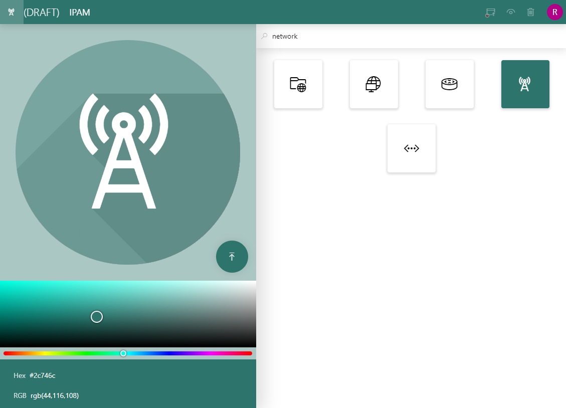 New app icon selection