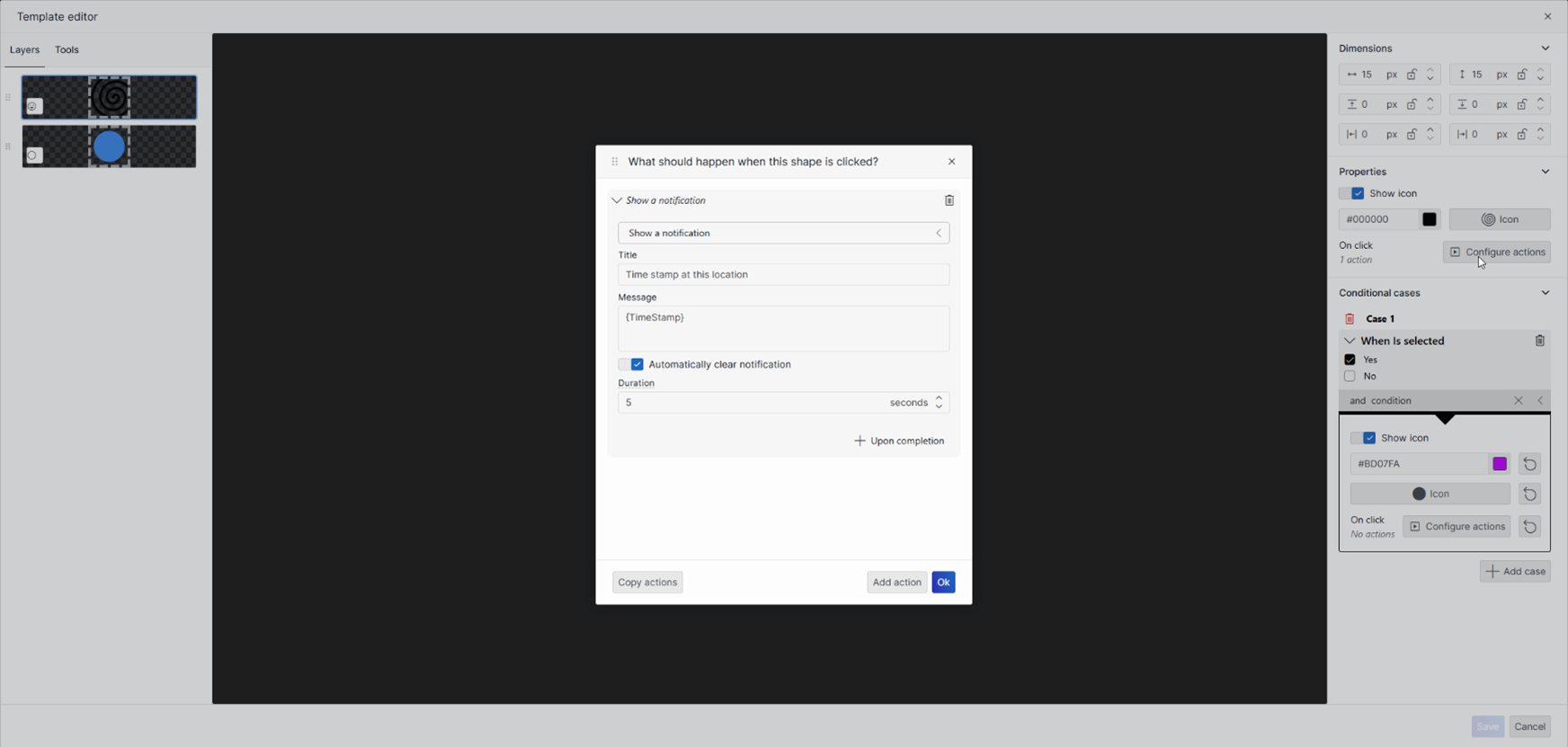 Maps notification message