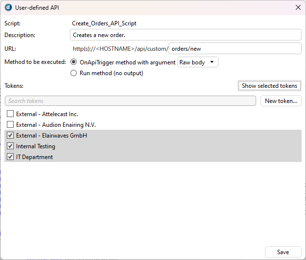 Creating an API