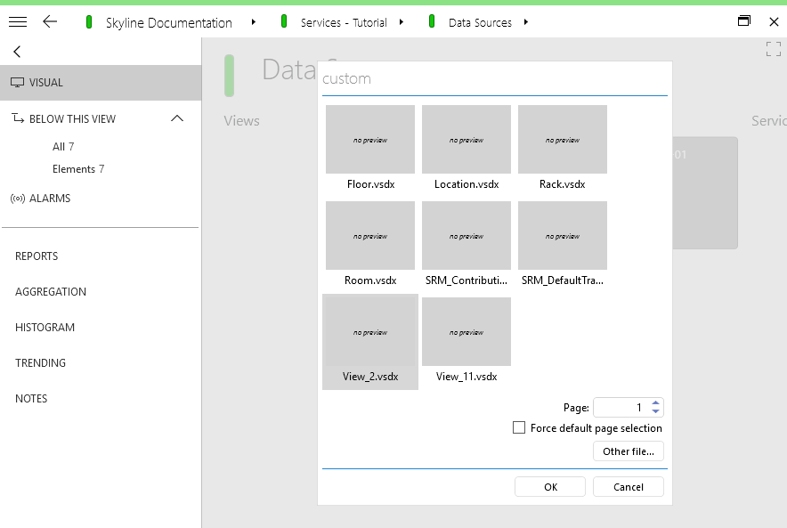 Set existing file as active Visio file