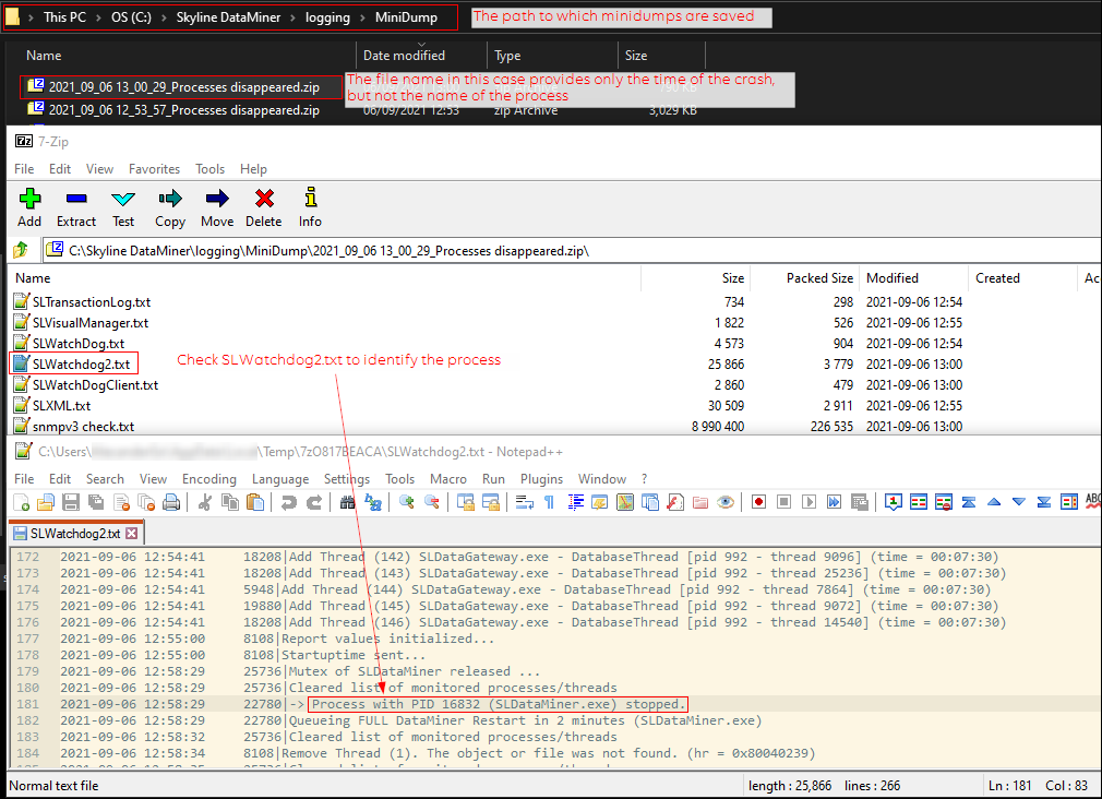 Where to start: minidumps