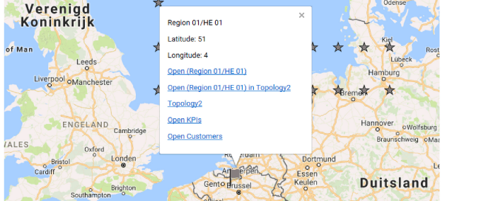 Navigating to EPM information from a map