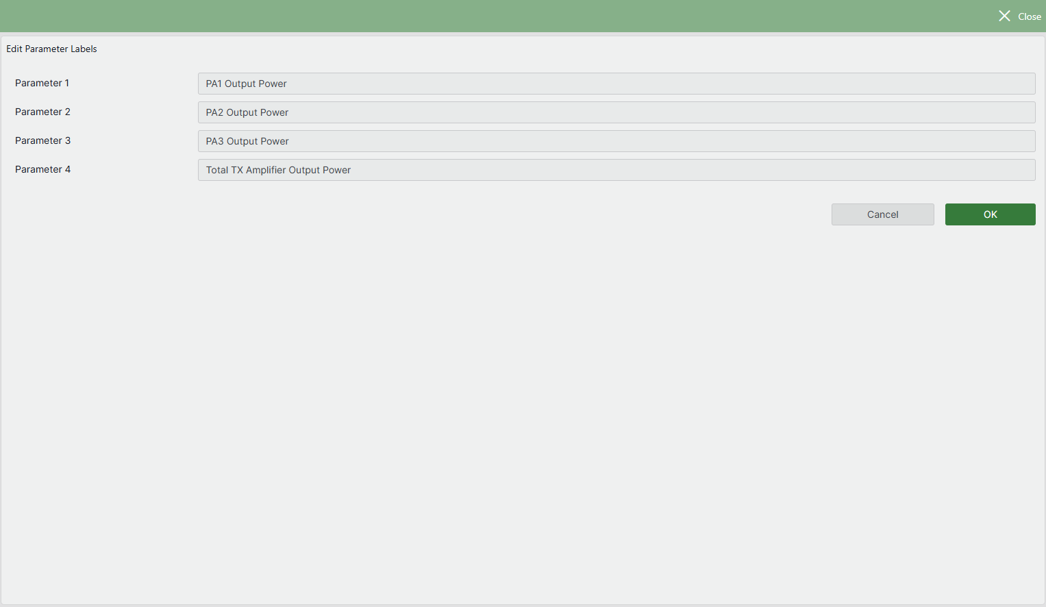 Give meaningful names to the parameters