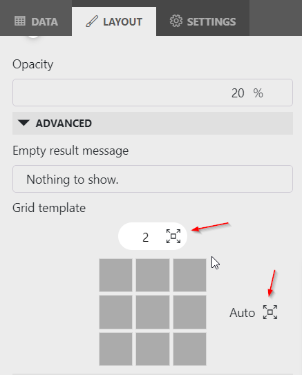 Grid auto size