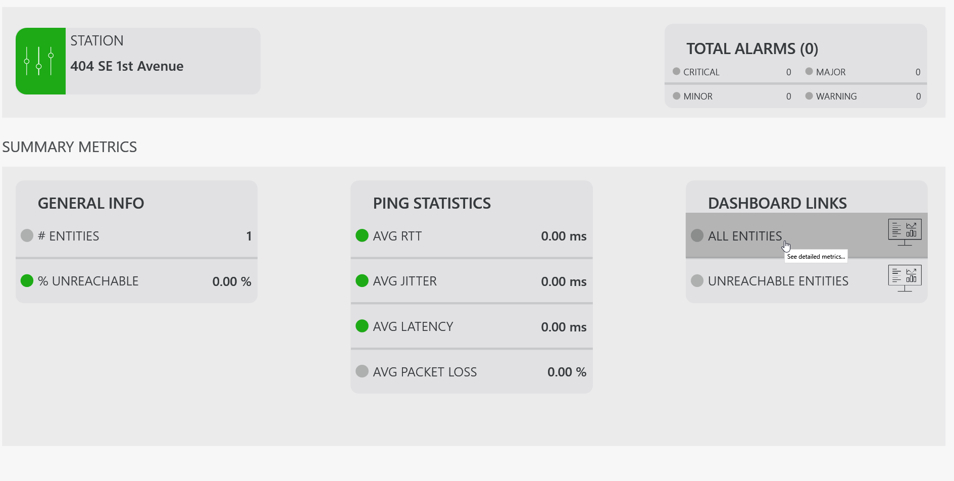 Example of a live system