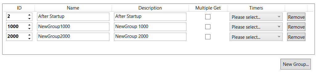DIS - Generate Parameters - Groups