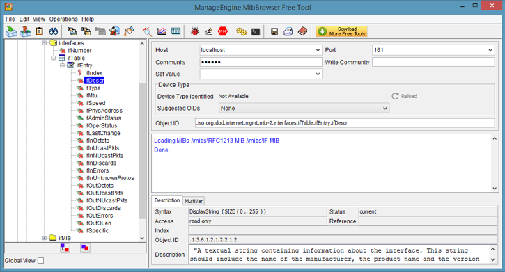 ManageEngine MIB Browser