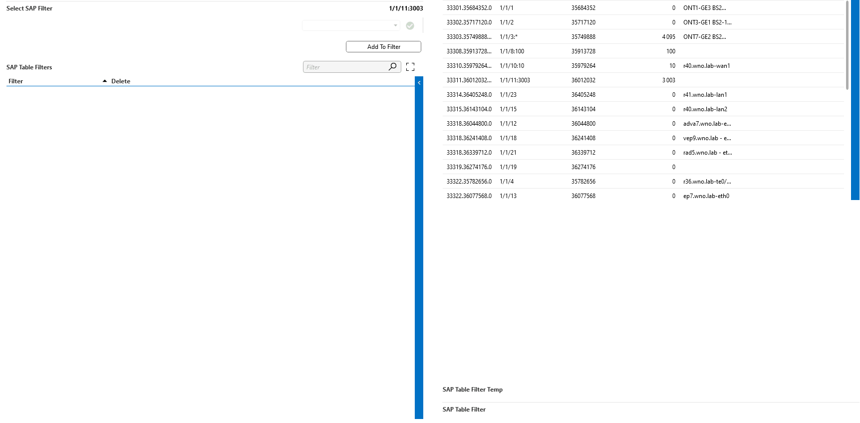 Managing filters