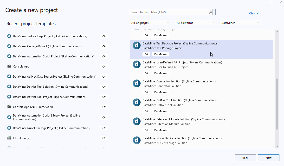 Create a new QAOps test project in Visual Studio