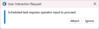 DataMiner Cube pop-up message to attach to a script