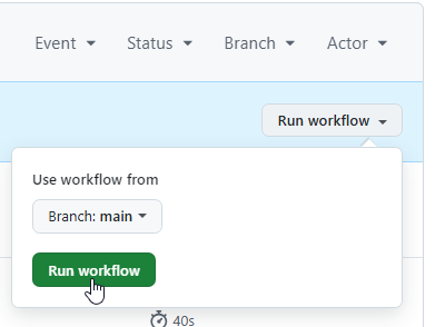 Run Workflow