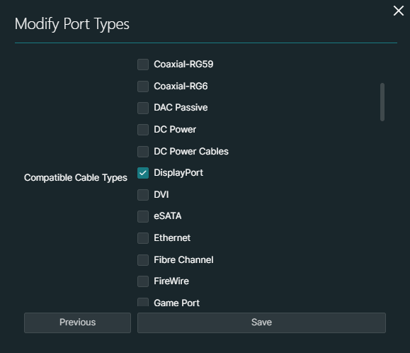 Configuring port types | DataMiner Docs