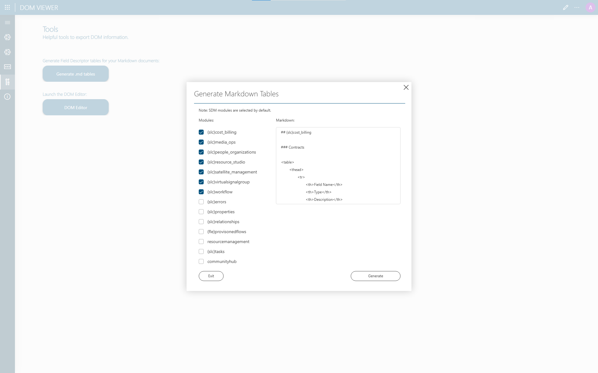 Generate Markup