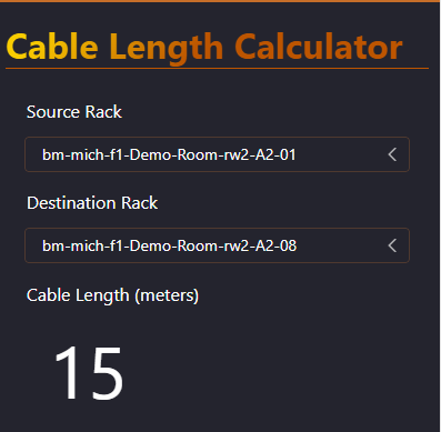 Cable Length Calculator