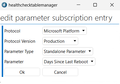 Days since last reboot subscription settings