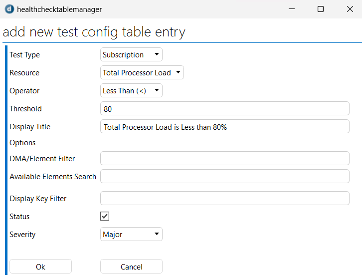Total processor load test configuration for Windows