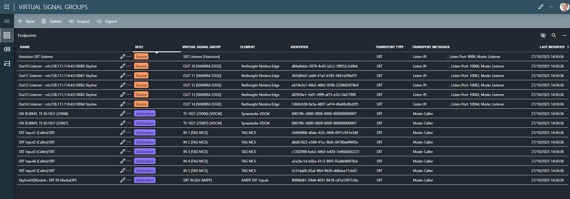 Virtual Signal Groups app