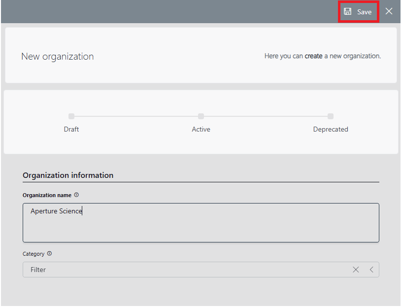 New Organization