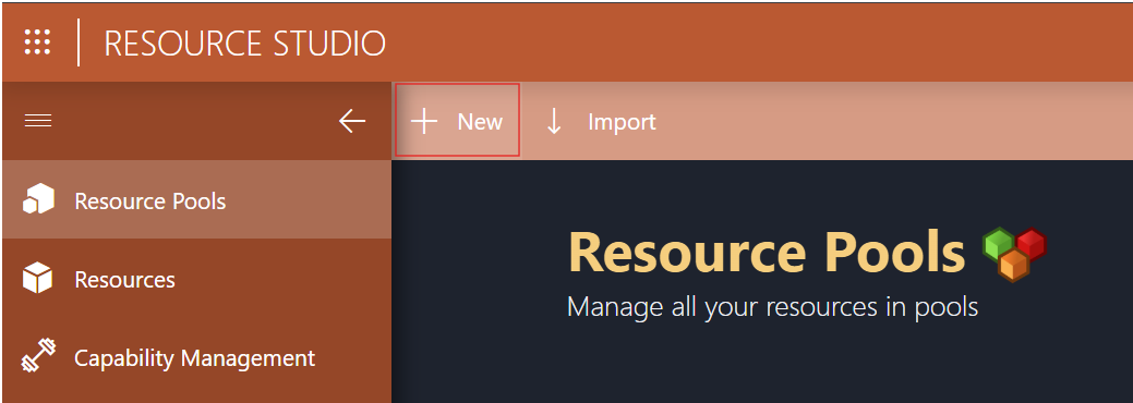 New Resource Pool