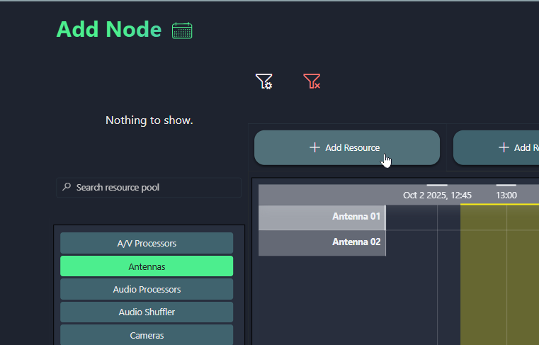 New resource pool
