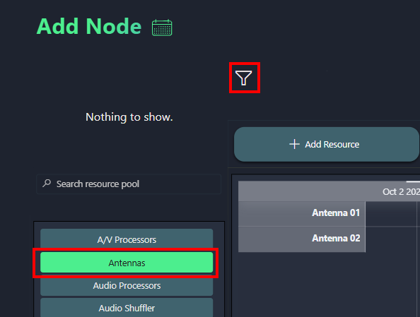New resource pool