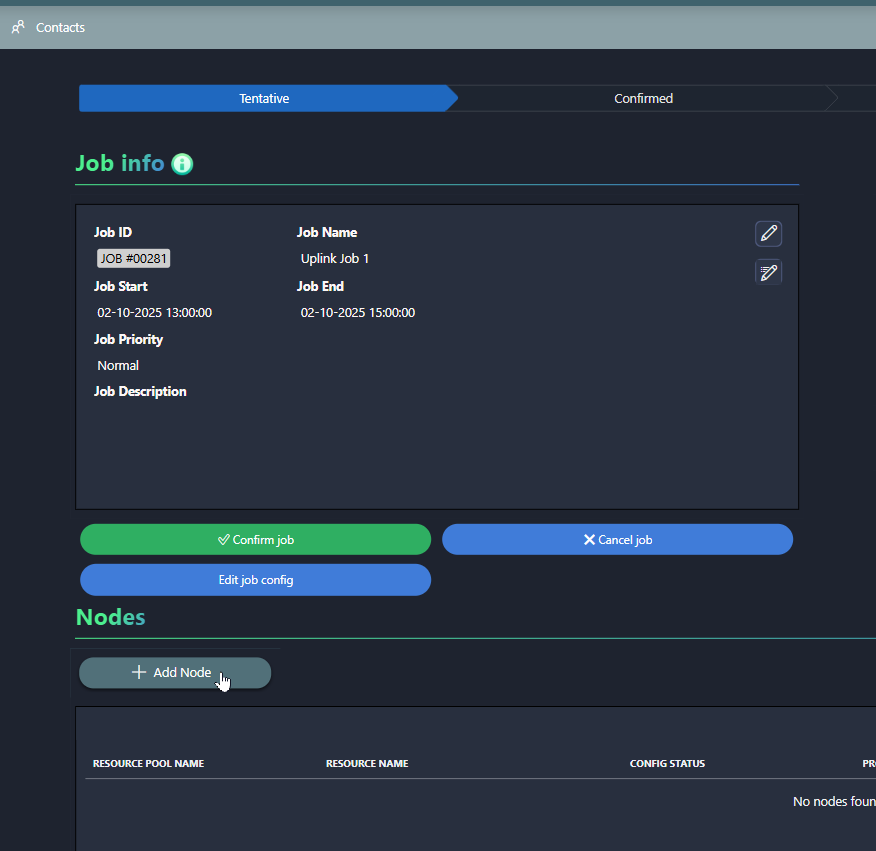 New resource pool