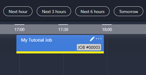 Job in tentative state