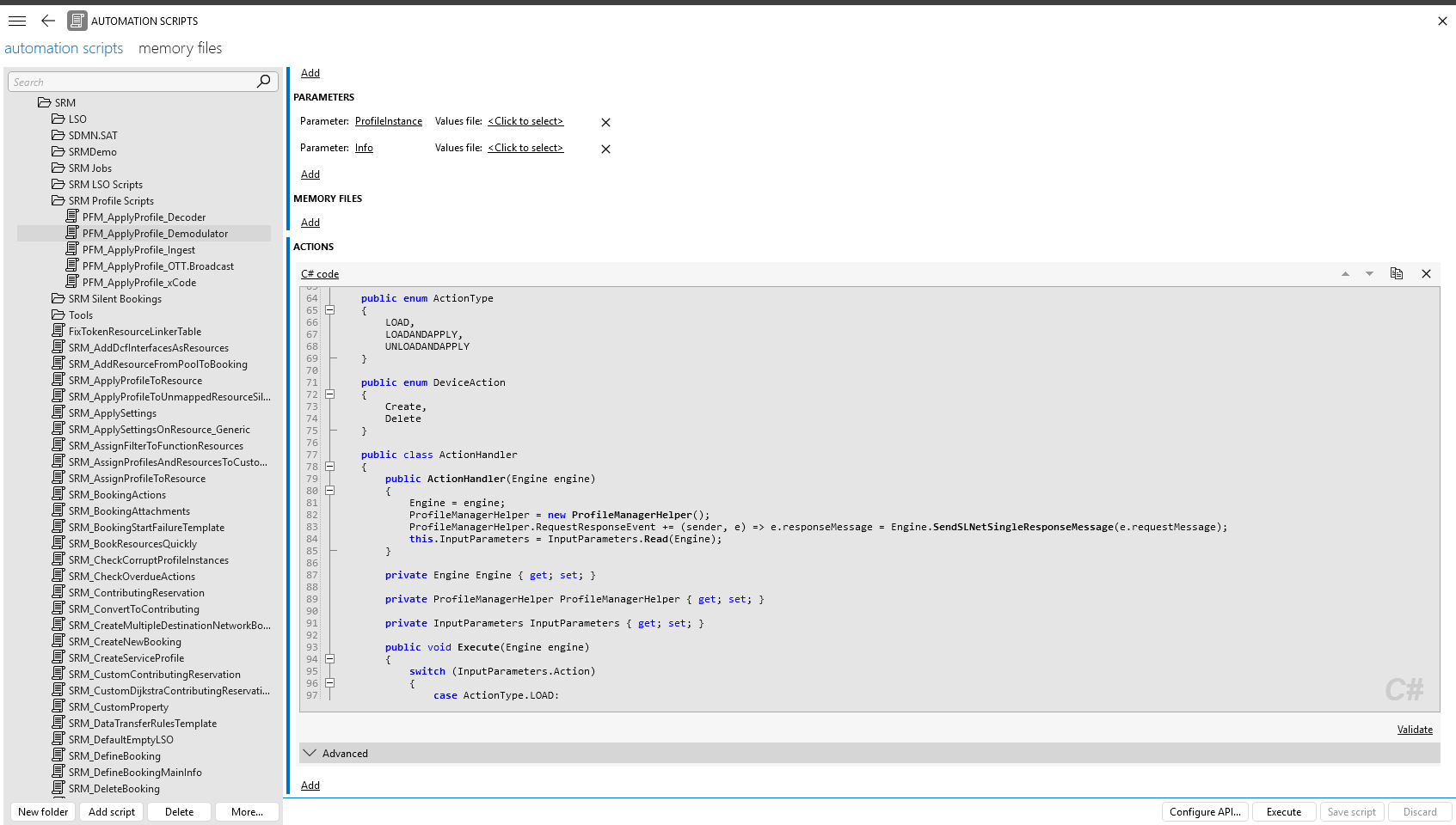 Automation script example