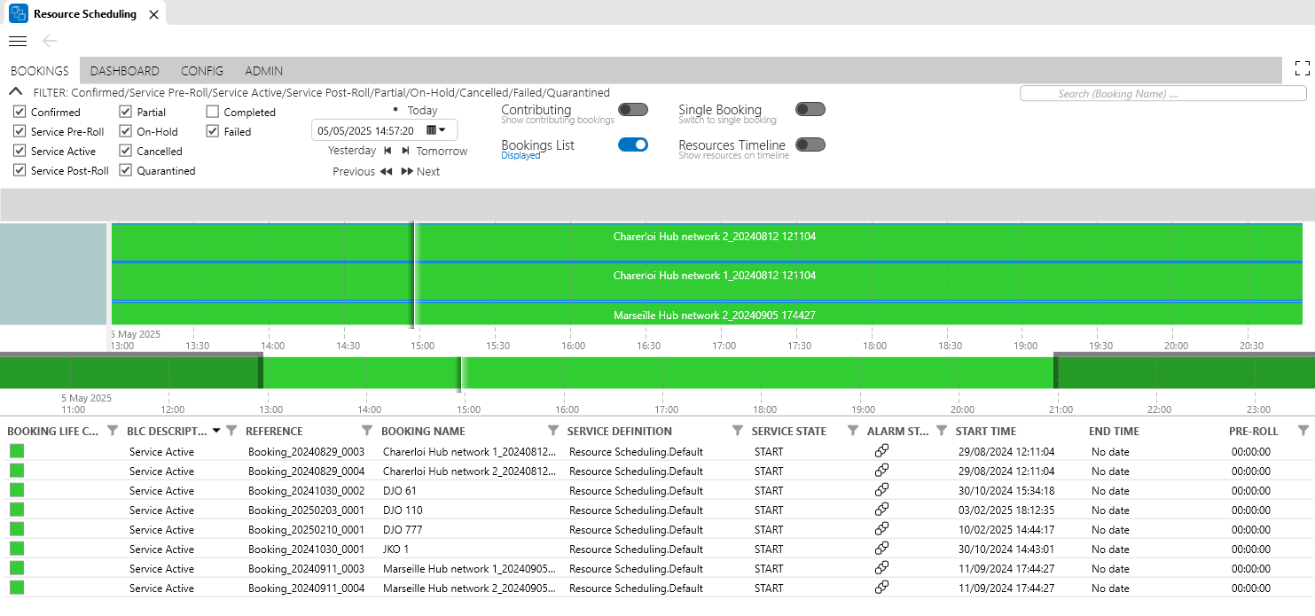 Booking example