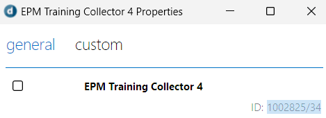 DMA ID/element ID in element properties